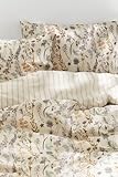Freyamy Blumen Bettwäsche 135x200 2tlg, Aesthetic Botanisches Wende...