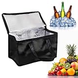 Landrain Kühltasche Faltbar, Wiederverwendbare Thermotasche Autofür 8*Biere,...
