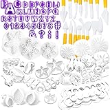 Nuyoah Fondant Ausstecher Set Kuchen Torten Zubehör 87tlg Backen Ausstechformen...