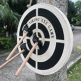 NGLSCXR Axt Wurf-Spiel Set, Wurf Spiel Set Outdoor, Holz Dart und Axt Frisbee...