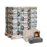 PALIGO Braunkohlebriketts 10kg x 90 Gebinde 900kg 1 Palette Kaminbriketts...