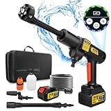 Gisam Akku Hochdruckreiniger, Max 65 Bar 943 PSI Mobiler Hochdruckreiniger Mit 2...