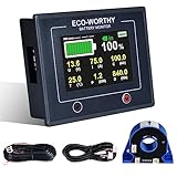 ECO-WORTHY 200A Batterie Monitor, 3,5' Touchable Display Batteriemonitor mit...