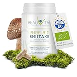 Pure Bio Shiitake Kapseln 120 je 500mg Lentinula edodes Vitalpilze Shiitake...