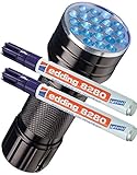 edding Doppelpack Spezialmarker 8280 securitas UV Marker, 1,5-3 mm, farblos +...