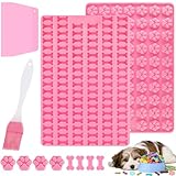 Mexgcom 2 Stück Silikon Backmatte Hundekekse, Mini Hundeknochen Form +...