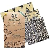 Chinchilla 3er-Pack Vegane Wachstücher Plastikfreie Alternative zu...