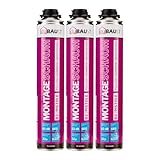 3x dubaust MSP24 Bauschaum Montageschaum Pistolenschaum 750ml Kombisets PU...