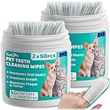 EcoEarth - Zahnreinigungstücher für Hunde & Katzen - Finger-Pads zur...