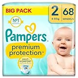 Pampers Premium Protection New Baby Gr.2 Mini 4-8kg Big Pack 68 item