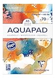 Clairefontaine 975720C - Aquarell Malblock Goldline, 70 Blatt, 300g...