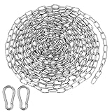 Edelstahlkette Meterware, 5M Metallkette Stahlkette, 1,5mm Gliederkette,...