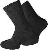 normani 2 Paar Kuschelsocken/Bettsocken/Socken Stripe Geringelt mit Elasthan...