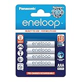 Panasonic eneloop, Ready-to-Use Ni-MH Akku, AAA Micro, 4er Pack, min. 750 mAh,...