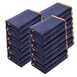 VEVOR 12x Umzugsdecken 2032x1829mm Möbeldecken Vliesstoff + recycelte Baumwolle...