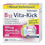 tetesept B12 Vita-Kick Trinkampullen – Nahrungsergänzungsmittel für schnelle...