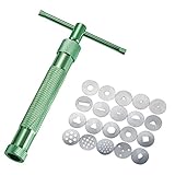 LIHAO Fondant Presse mit 20 Formen Zuckerpaste Extruder mit Zuckerfertigkeit...