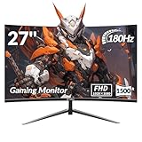 CRUA Curved Gaming Monitor-27 Zoll FHD Curved Computer Screen,Krümmung...
