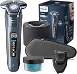 PHILIPS Shaver S7000 – Elektrischer Nass-& Trockenrasierer in Eisblau mit 1 x...