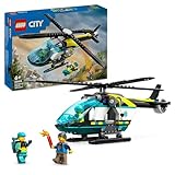 LEGO City Rettungshubschrauber, Hubschrauber-Spielzeug für Kinder, Helikopter...