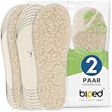 biped 2 Paar Kinder Lammwoll Natur Latex Wintersohlen - zum Zuschneiden - extra...