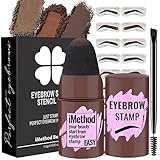 iMethod Augenbrauen Stempel und Augenbrauen Schablonen Kit Augenbrauen Stempel...