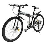 Lilyeriy 26 Zoll Faltrad Leichtes Klappfahrrad Bike - Faltbares Mountainbike...