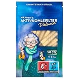 Granny's® Deluxe Set: Aktivkohlefilter 50 Stück | Ø 6 mm Filtertips |...