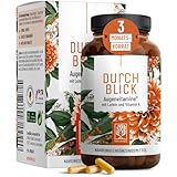 Augenvitamine - Lutein Zeaxanthin Komplex Kapseln mit Beta Carotin & Vitamin A...