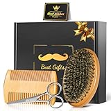 Linkax Valentinstag Geschenke für Ihn, Bartbürste Bartpflege Set für Männer,...