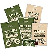 The Meat Makers Trockenfleisch für Menschen (230 g) Beef Jerky, Pork Jerky,...