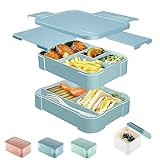 CALIYO Lunchbox Erwachsene & Kinder, 1550ML Auslaufsicher Bento Box,Brotdose...