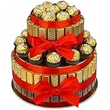 Torte aus Ferrero Rocher und Merci schokolade - süßigkeiten box Geburtstag -...
