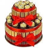 Torte aus Ferrero Rocher und Merci schokolade - süßigkeiten box Geburtstag -...