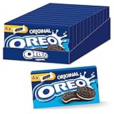 OREO Original 12 x 176g, Knuspriger Kakao Doppelkeks gefüllt mit...