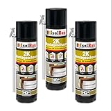 Isolbau 2K Montageschaum B2 Zargenschaum - Premium PU-Schnellschaum für Türen,...