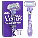 Gillette Venus Deluxe Smooth Swirl Rasierer Damen, Damenrasierer + 1...