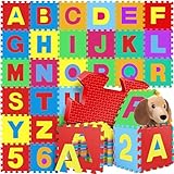 KIDIZ® Spielmatte 86 TLG Spielteppich Puzzlematte Kinderteppich Schutzmatte...