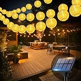 bitjam 18M Solar Lampions Außen Wetterfest, 40 LED Solar Lichterkette Aussen...