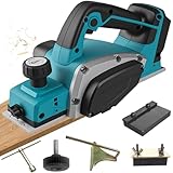 Akku-Hobel Kompatibel mit Makita 18V Akku – Einhandhobel mit 16500RPM, 0-2 mm...