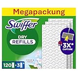 Swiffer Bodenwischer Nachfüllpackung, 120 Trockene Und 3 Feuchte Bodentücher,...