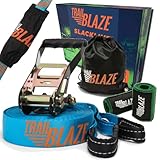 TRAILBLAZE Kit Slackline Completo – Con Protezioni Alberi + Sacca Porta...