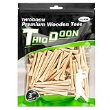 THIODOON Golf-Tees,83mm weniger Reibung, Holz-Tees, Training für Golfspieler,...