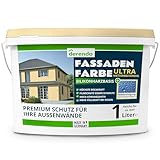 derendo Silikonharz Fassadenfarbe Gelb ULTRA Wetterschutz Sandgelb 1l aussen...