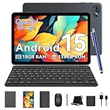 TABWEE T80 Android 15 Tablet mit Tastatur - 18GB RAM+128GB ROM (2TB TF), Tablet...