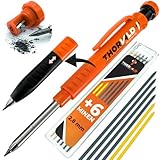 THORVALD Robuster Tieflochmarker Bleistift (+ 7 Minen, Spitzer und Schreibgriff)...