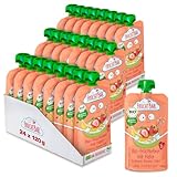 FruchtBar-Bio Quetschie, Vorratspack, Fruchtpüree für Babys ab 6 Monaten &...