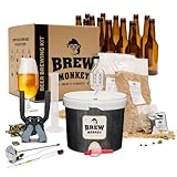 Brew Monkey® Bierbrauset Helles | Luxe Set 5 Liter Bier | 6,4% Vol. | Bier...