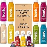 Frank Juice Saftkur & Shot Probierpaket | 8x 330ml Säfte & 7x 60ml Shots | Saft...