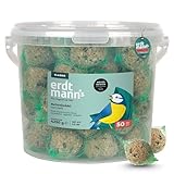 Erdtmanns 50 Meisenknödel mit Netz im Eimer 4,25 kg – Vogelfutter mit...